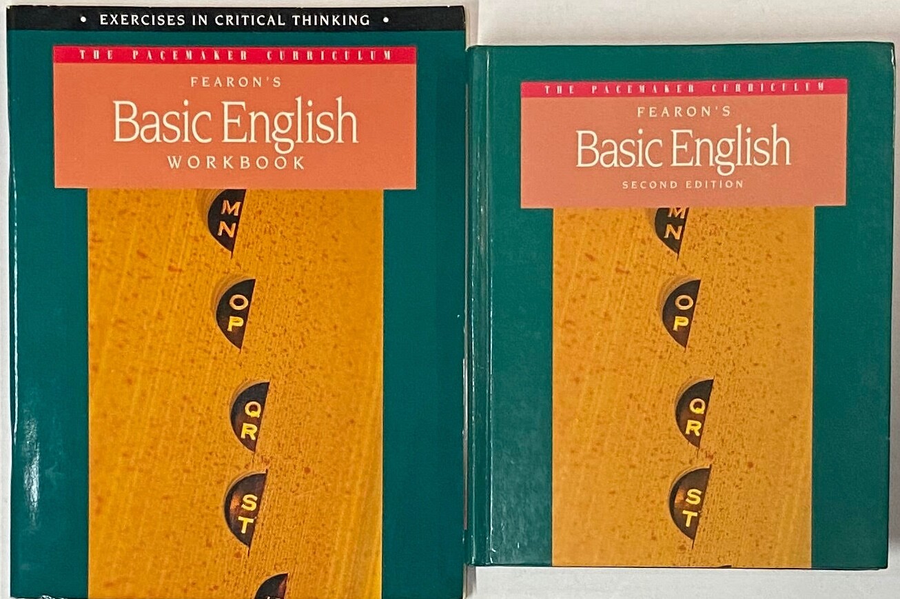 Basic English Textbook Workbook Curriculum Bundle Homeschool Struggling Readers