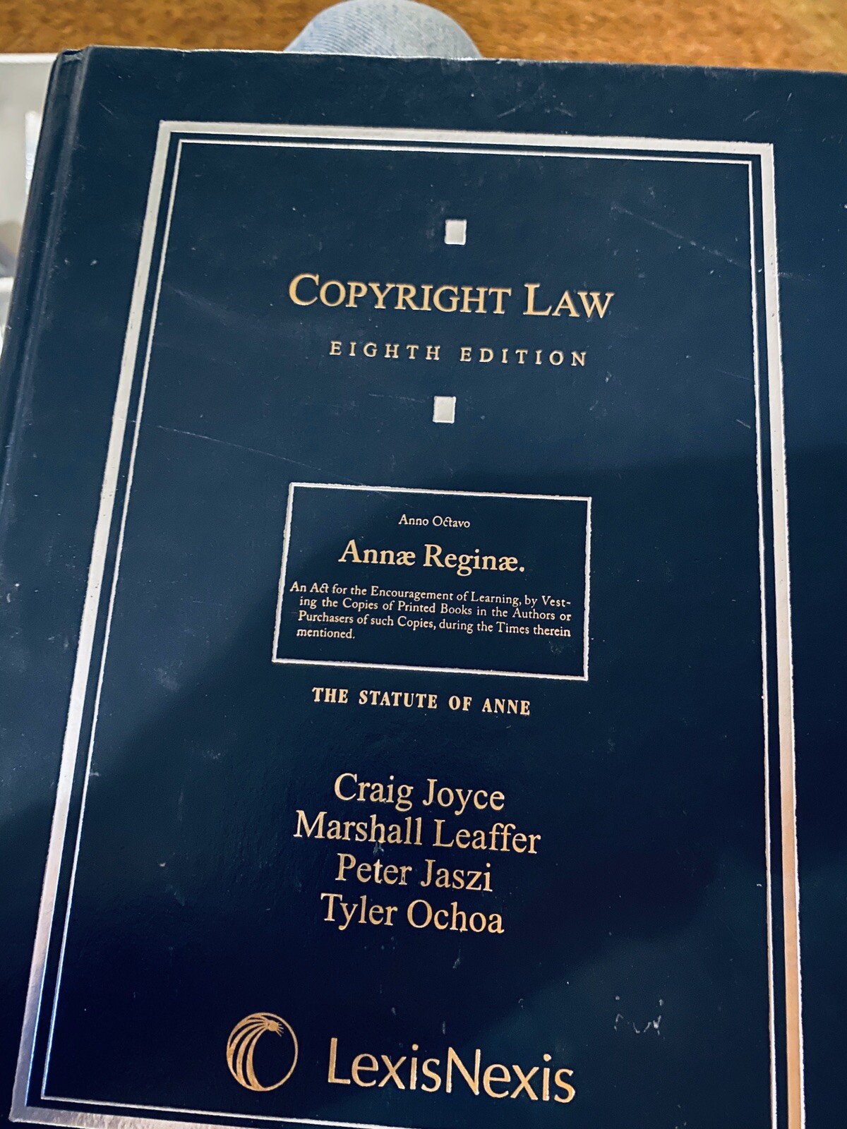 Copyright Law 8th Edition–hardcover–lexis nexis Anne Reginae