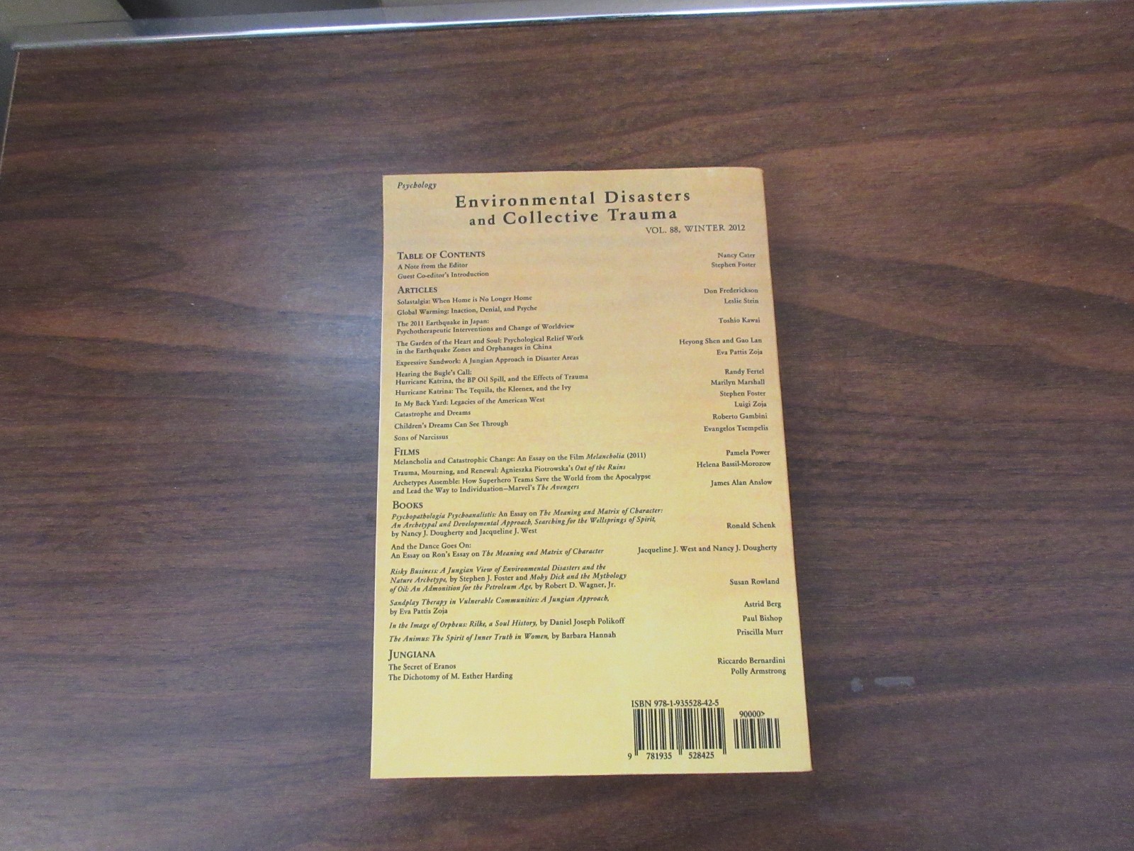 SPRING JOURNAL, VOL 88 WINTER 2012, Environmental Disasters