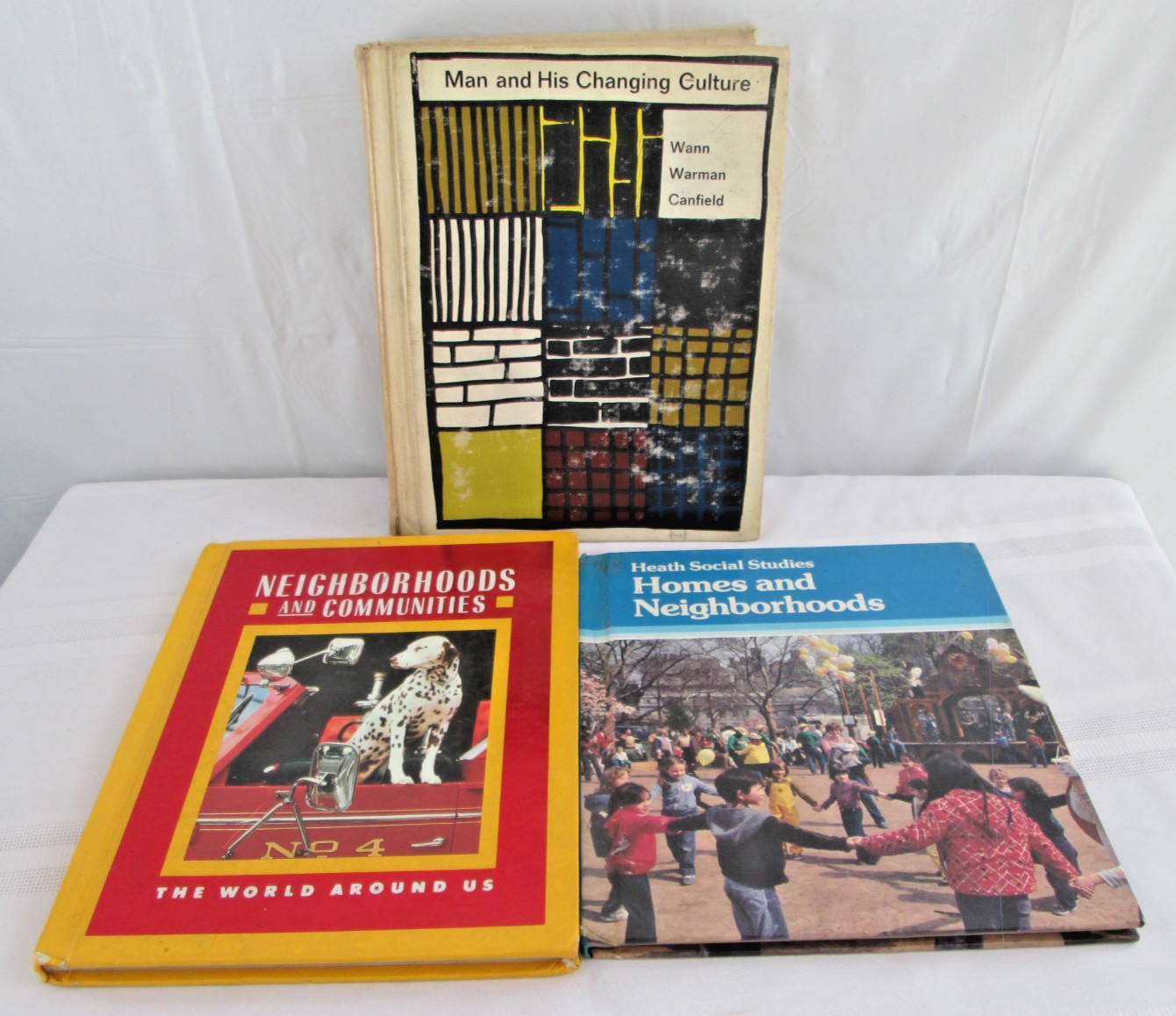 Vtg Social Studies Textbooks Man & His Changing Culture 1967 Lot of 3 Elementary