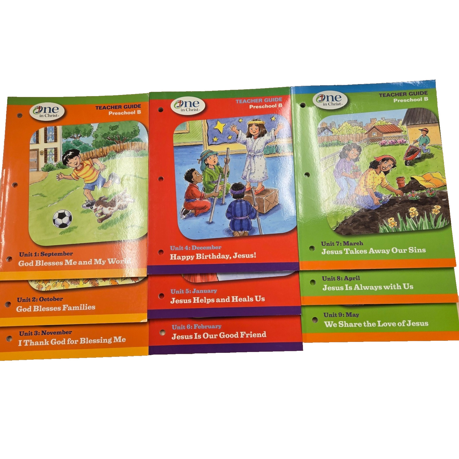 One in Christ Preschool B 9 Month Religion Curriculum Teacher Guide Editions