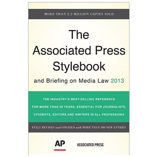The Associated Press Stylebook 2013 by The Associated The Associated Press…