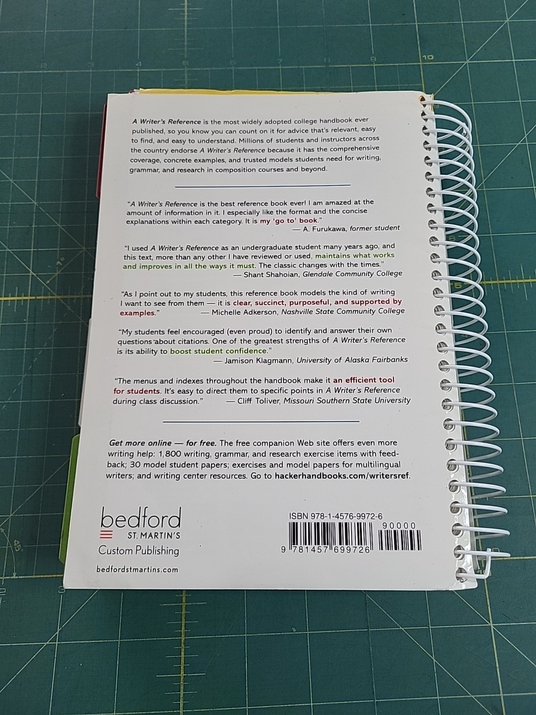 A Writers Reference 7th Edition by Diana Hacker Nancy Sommers