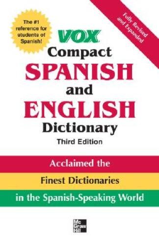 Vox Compact Spanish & English Dictionary, 3E (HC) (VOX Dicti – ACCEPTABLE