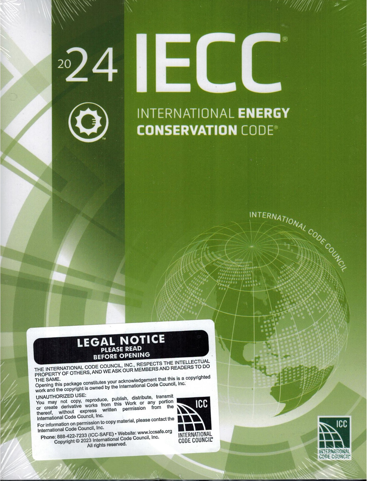 International Energy Conservation Code 2024 (Brand New Paperback by ICC)