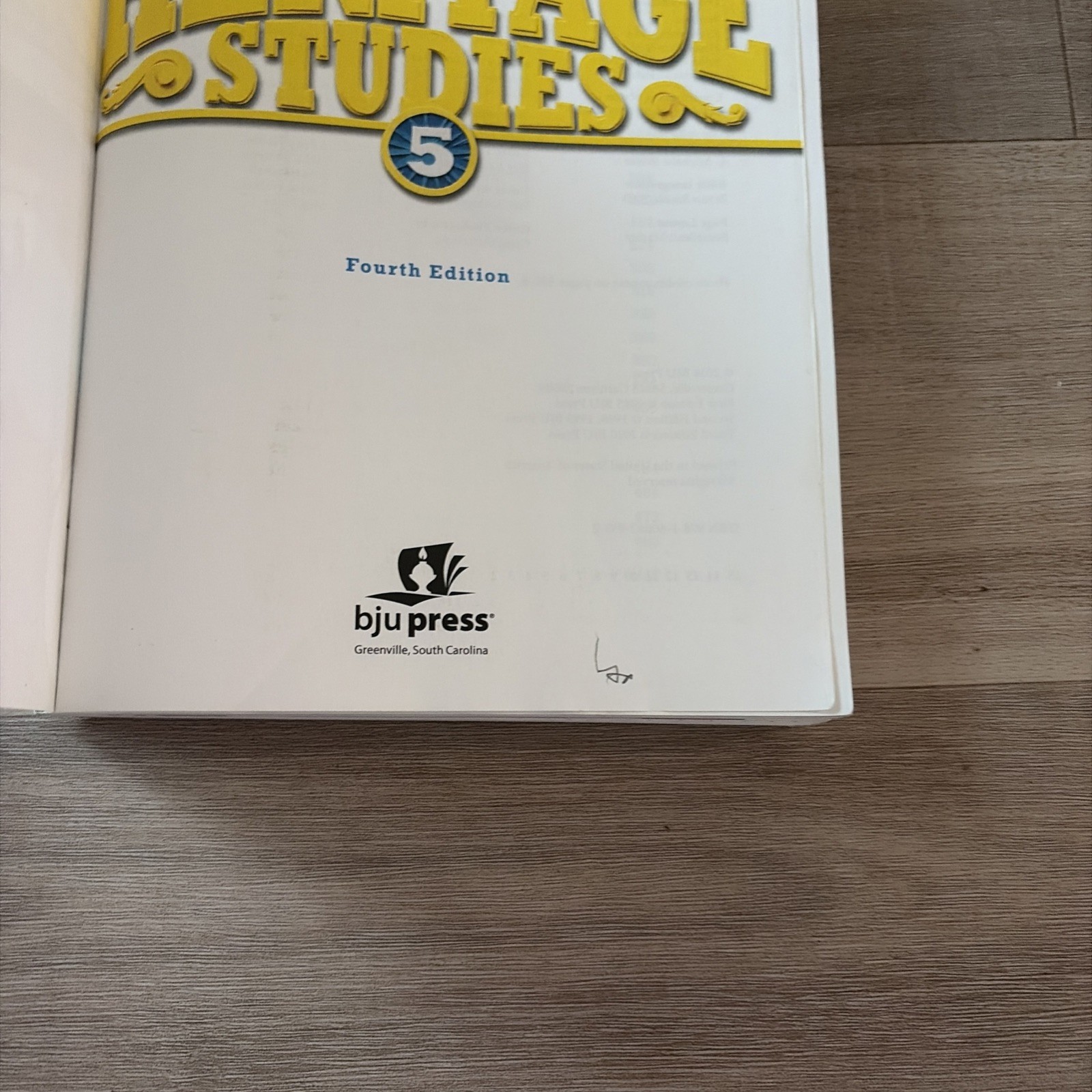 BJU Press Heritage Studies 5, 4th Edition & Handouts & Minimal Writing!
