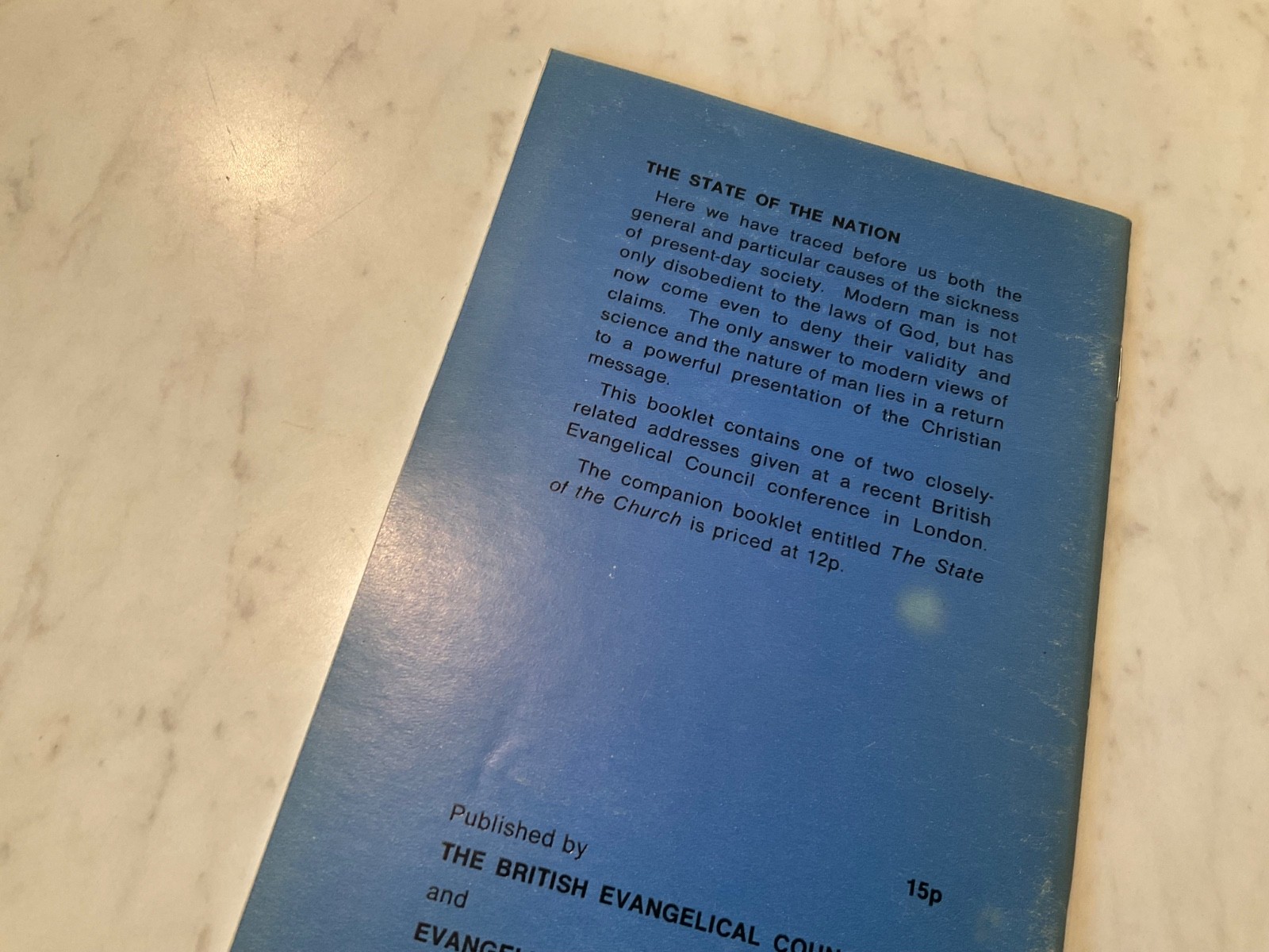 The State of the Nation British Evangelical Council 1971 Martyn Lloyd Jones