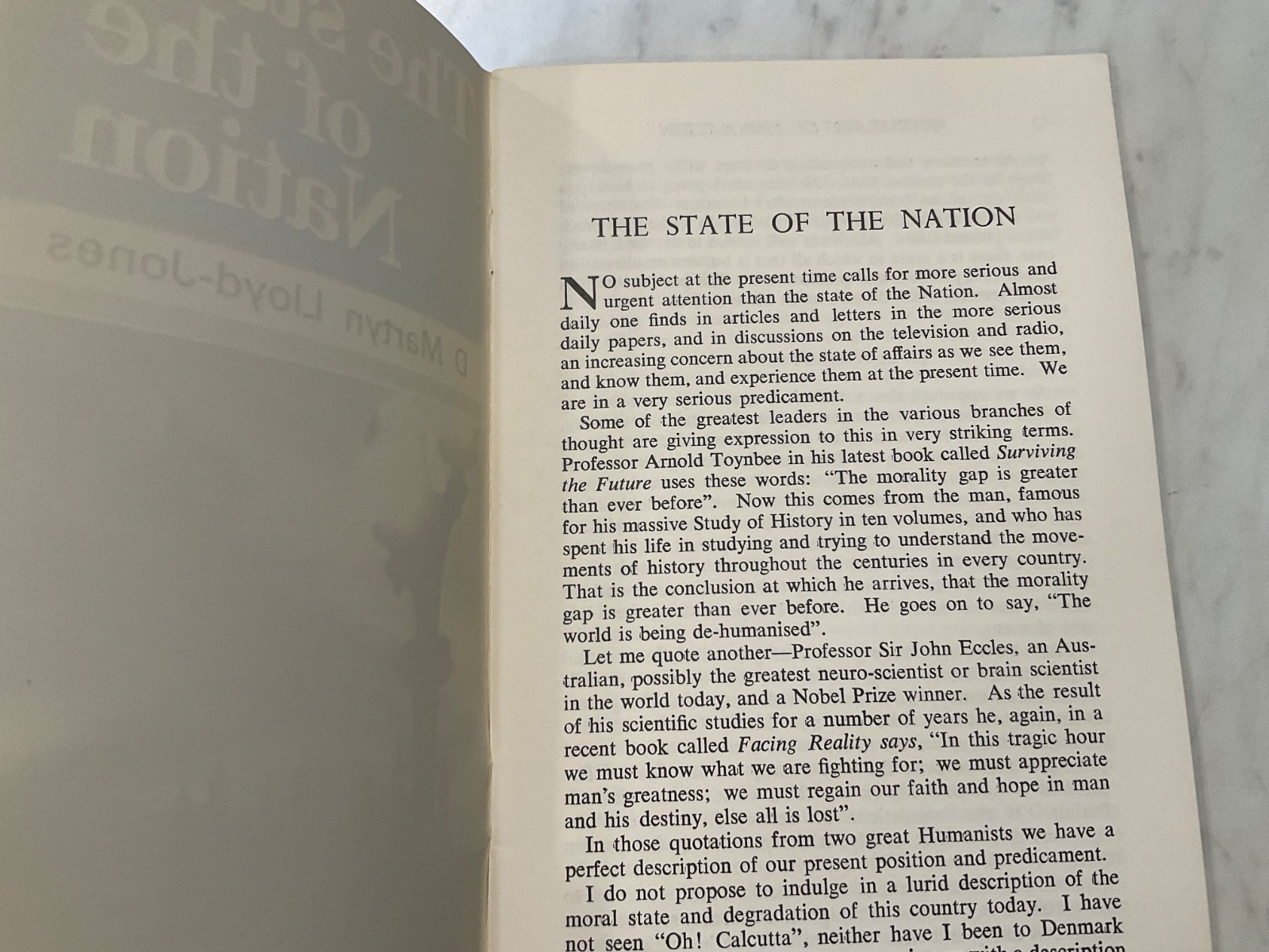 The State of the Nation British Evangelical Council 1971 Martyn Lloyd Jones