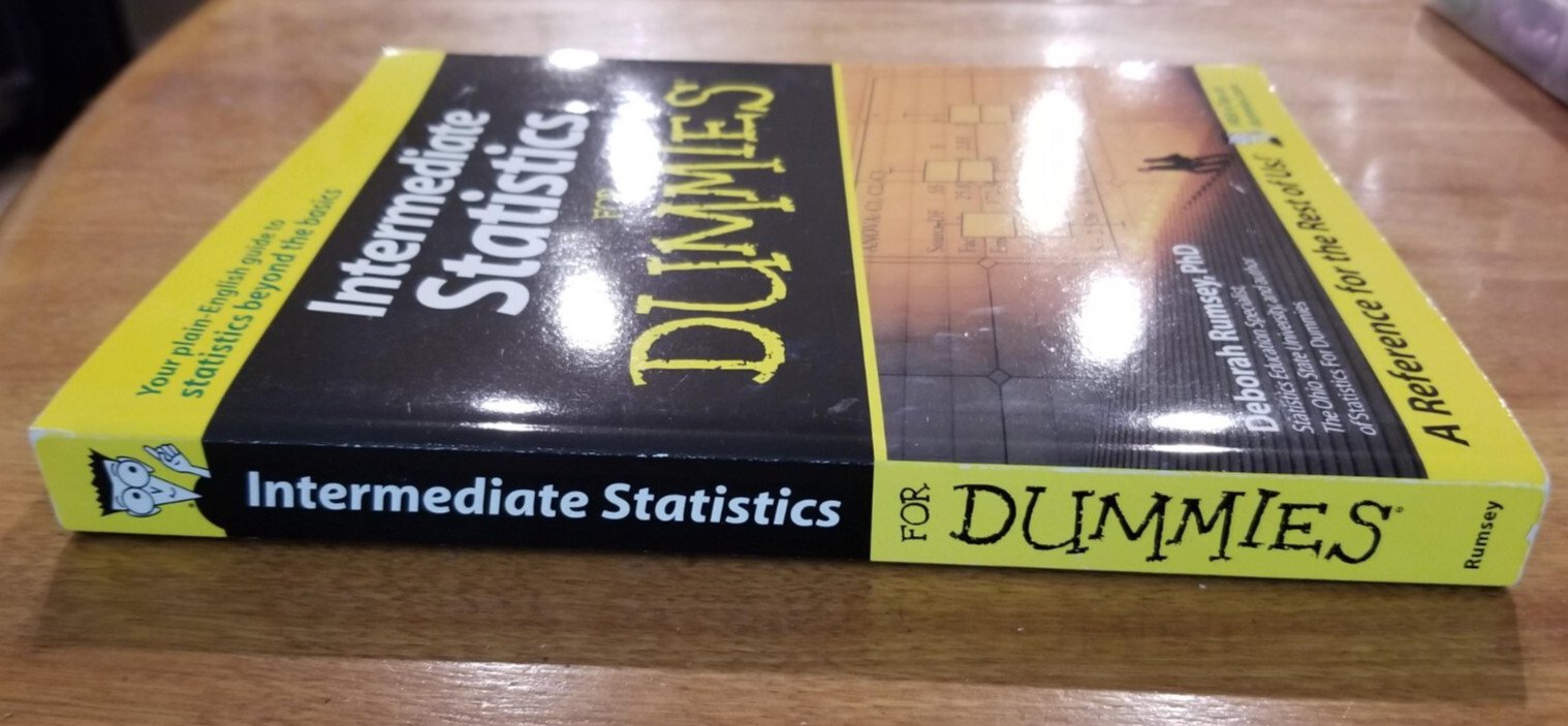 Intermediate Statistics For Dummies – Paperback – VERY GOOD
