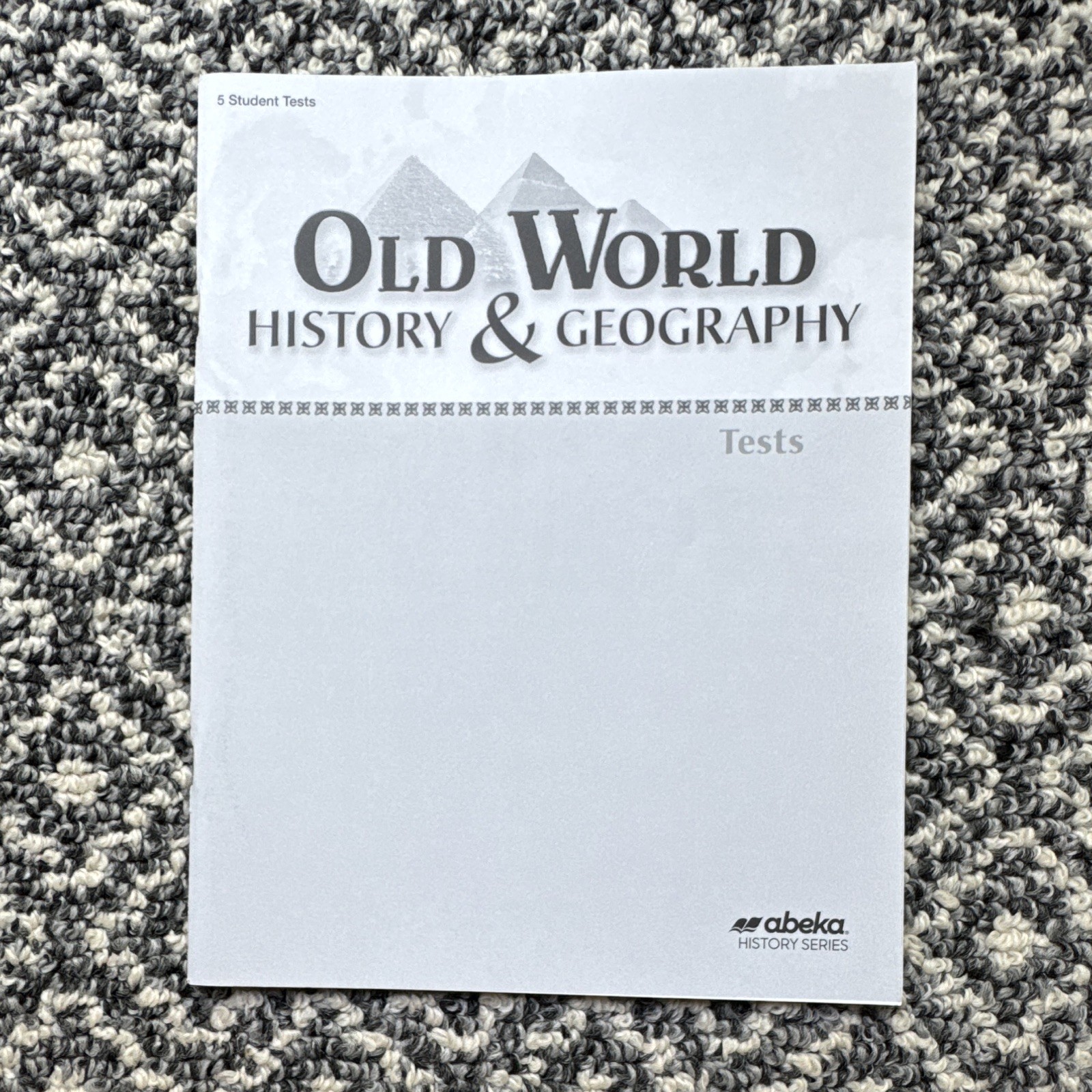 Abeka Old World History & Geography Tests Student Test Booklet Paperback