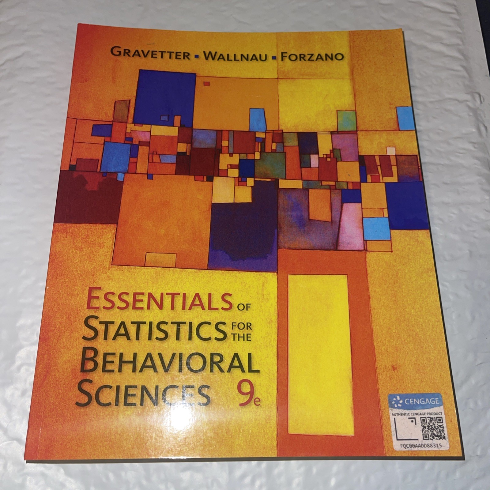 Essentials of Statistics for The Behavioral Sciences