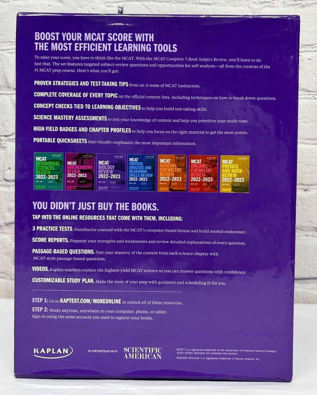 MCAT Complete 7-Book Subject Review 2022-23 Paperback Kaplan Test Prep