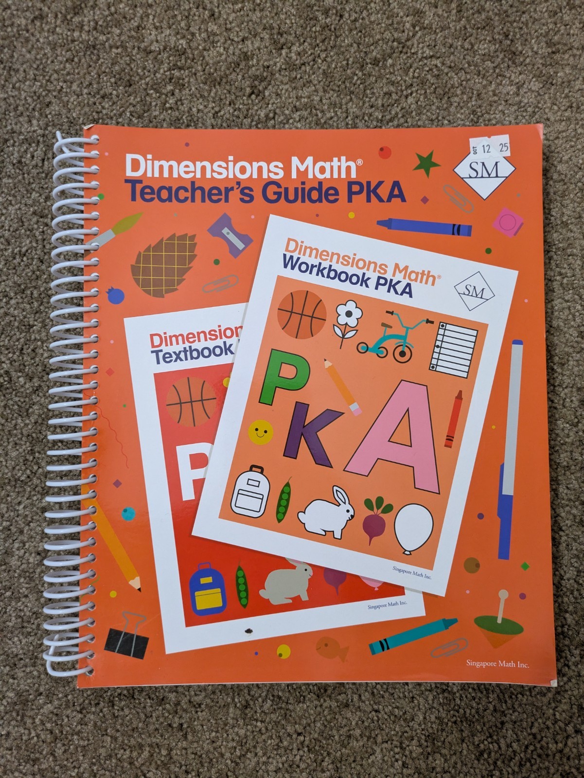 Dimensions Math Teachers Guide PKA – Spiral-bound By Singapore Math Inc – GOOD