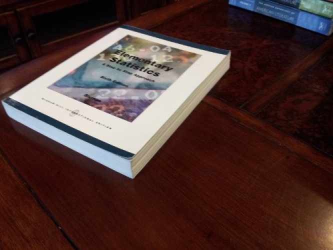 Elementary Statistics: A Step – Unknown Binding, by Allan G. Bluman – Very Good