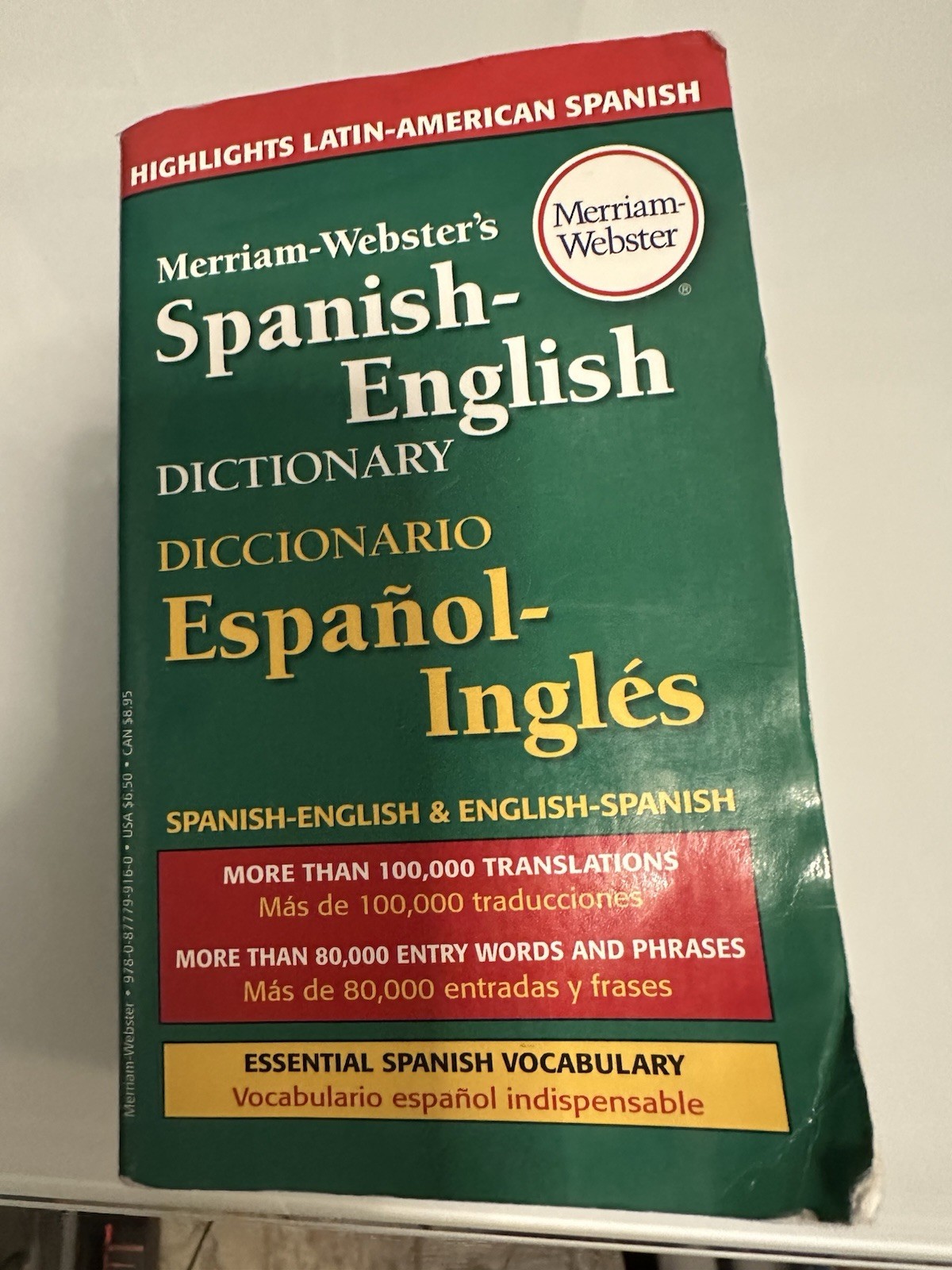 Merriam-Webster’s Spanish-English Dictionary by Merriam-Webster Editors (1998,