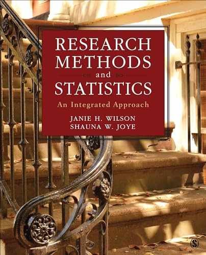 Research Methods and Statistics: An – Paperback, by Wilson Janie H.; – Very Good