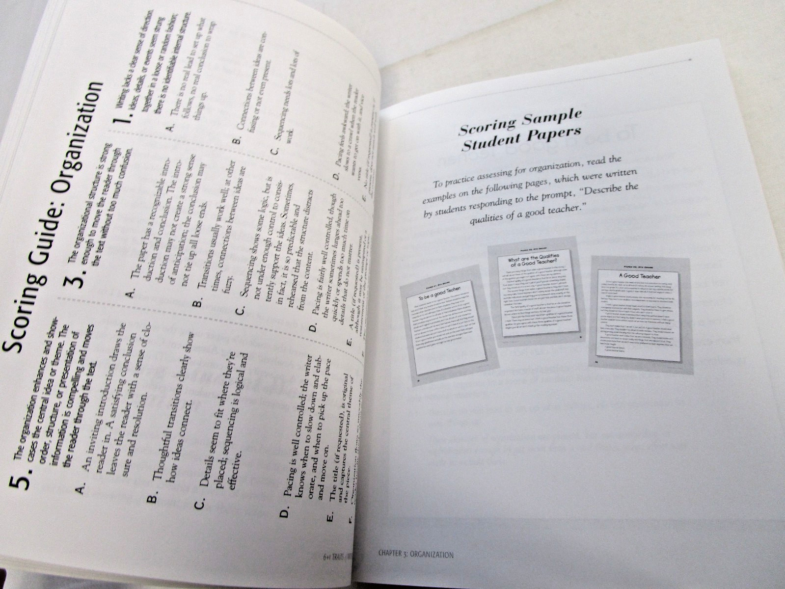 6 + 1 Traits of Writing: Grades 3 and Up- Ruth Culham- PB-excellent