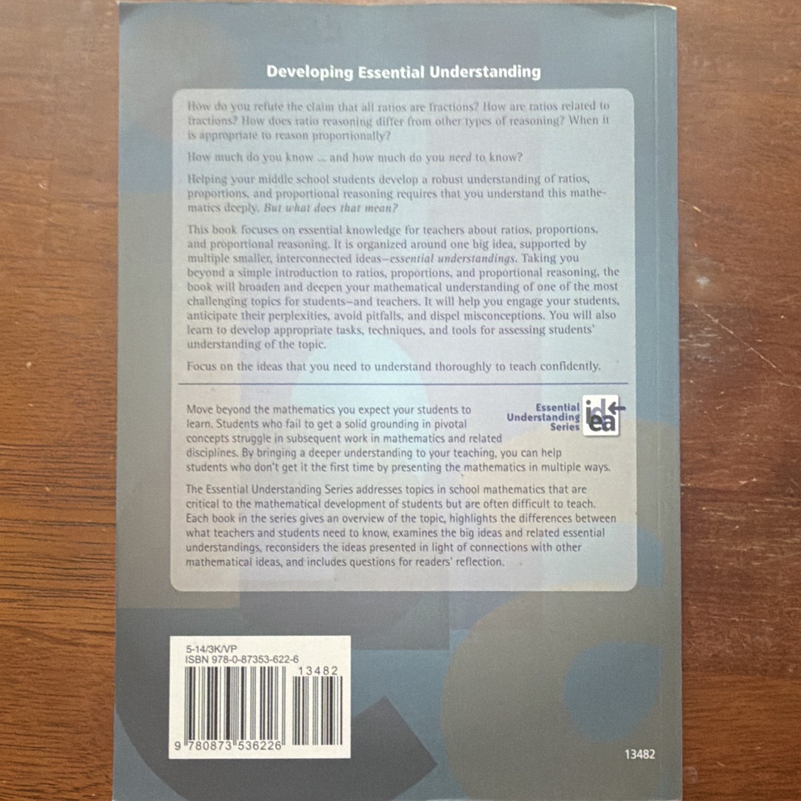 NCTM Developing Essential Understanding of Ratios & Proportional Reasoning 6-8