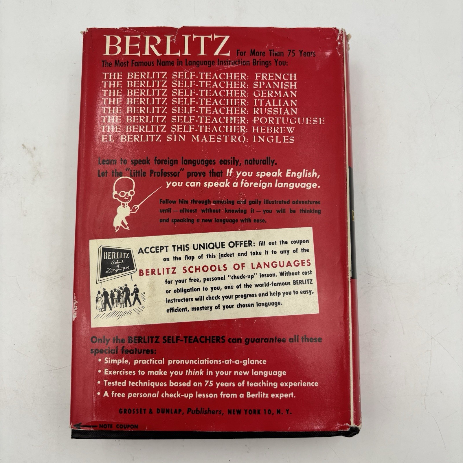 The Berlitz Self‑Teacher: Russian (1951) Vintage Hardcover w/ Dust Jacket Grosse