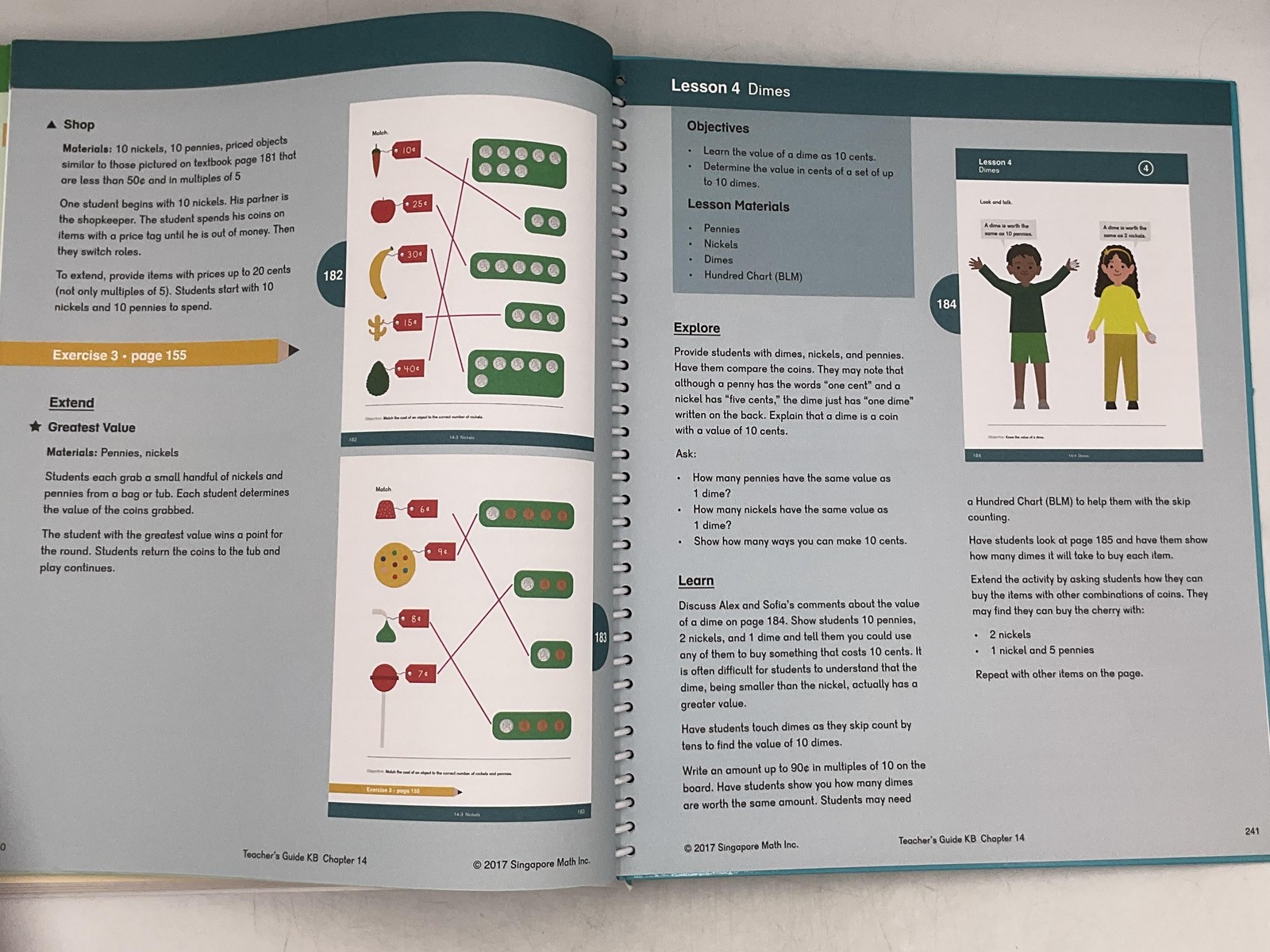 DIMENSIONS MATH Teacher’s Guide KB Singapore Math Inc. 2018 Paperback Ringbound