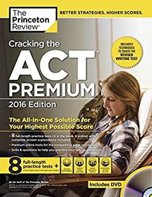 Cracking the ACT Premium 2016 Paperback Princeton Review Staff