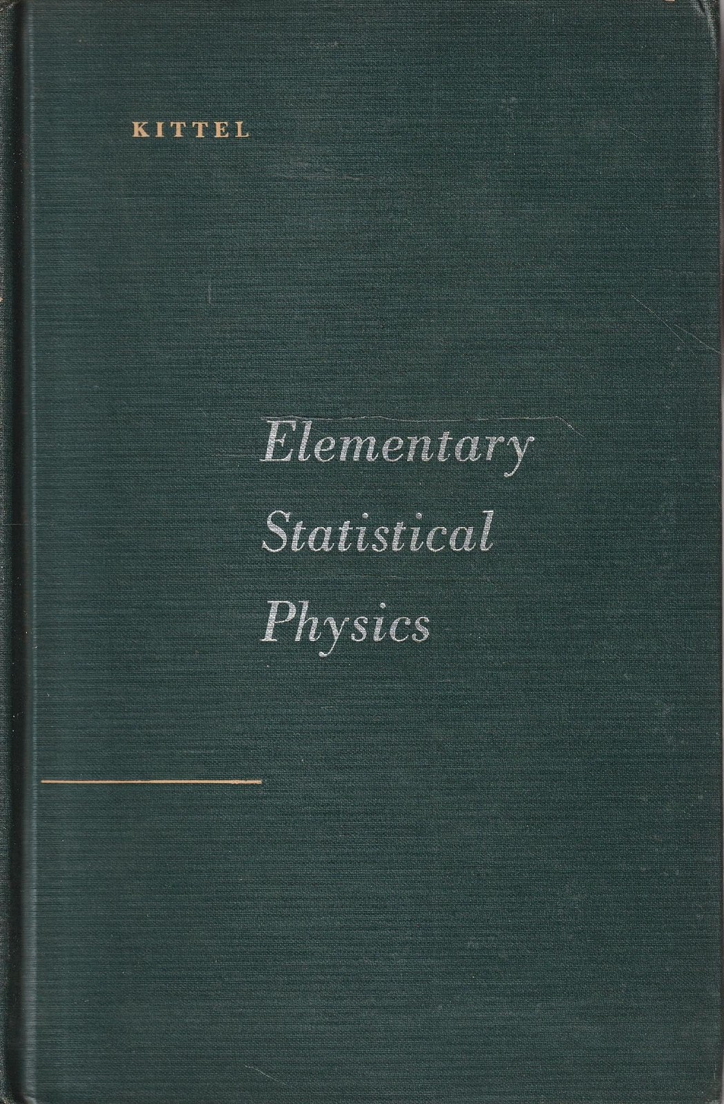 Elementary Statistical Physics