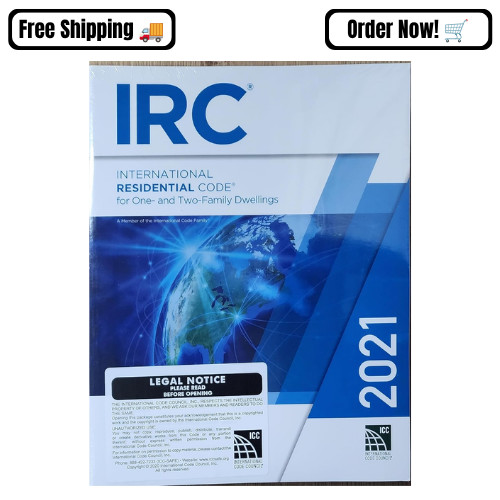 2021 International Residential Code ICC Series Paperback Building Code Book