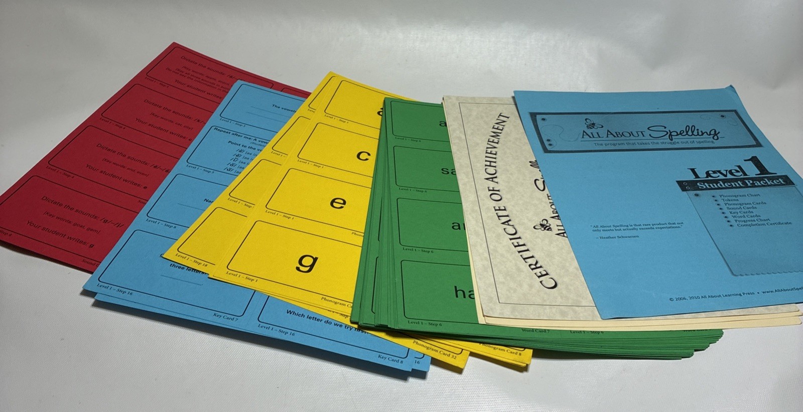 All About Spelling Level 1 flashcards