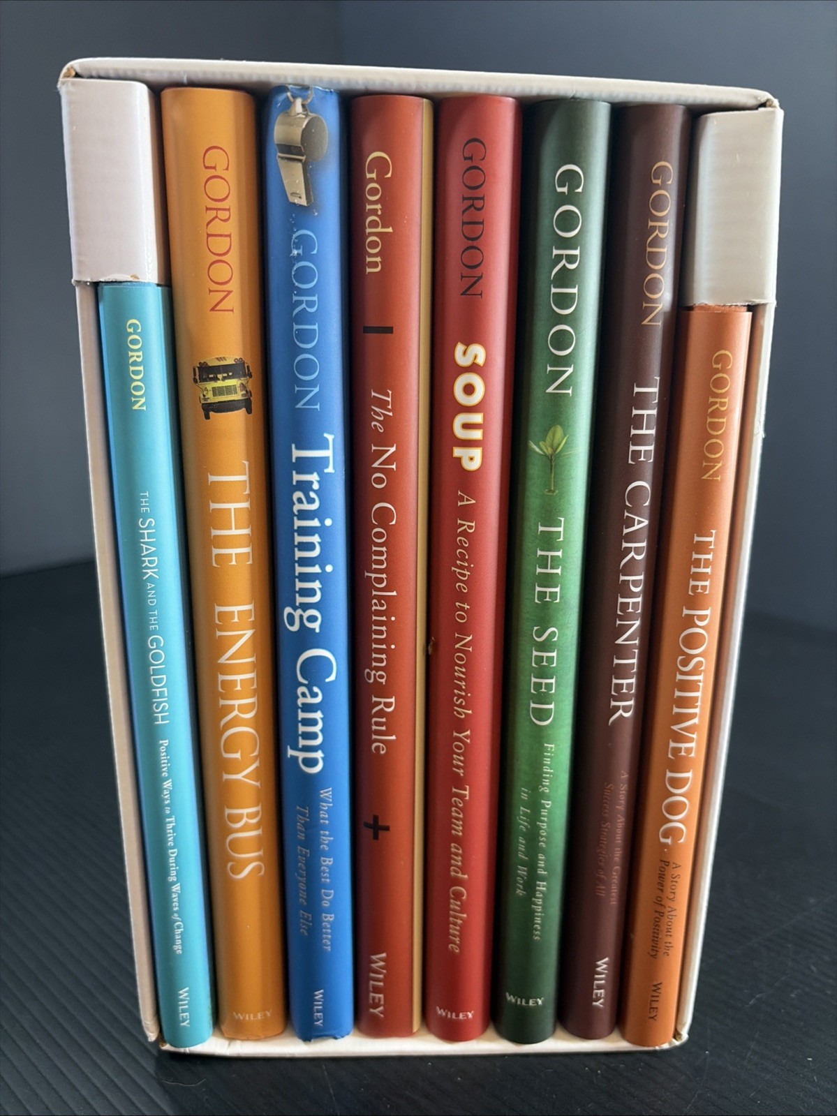 The Jon Gordon Box Set – 8 Hardcover Books w/ Dust Jackets in Slipcase
