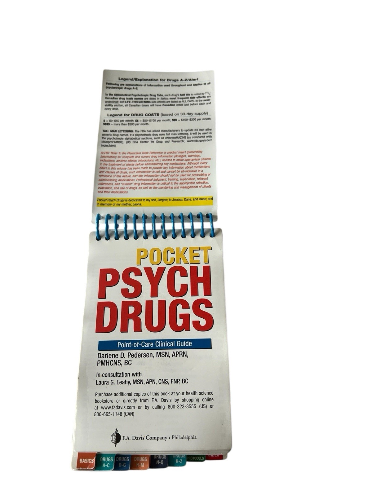 Pocket Psych Drugs : Point-Of-Care Clinical Guide by Darlene D. Pedersen (2009,