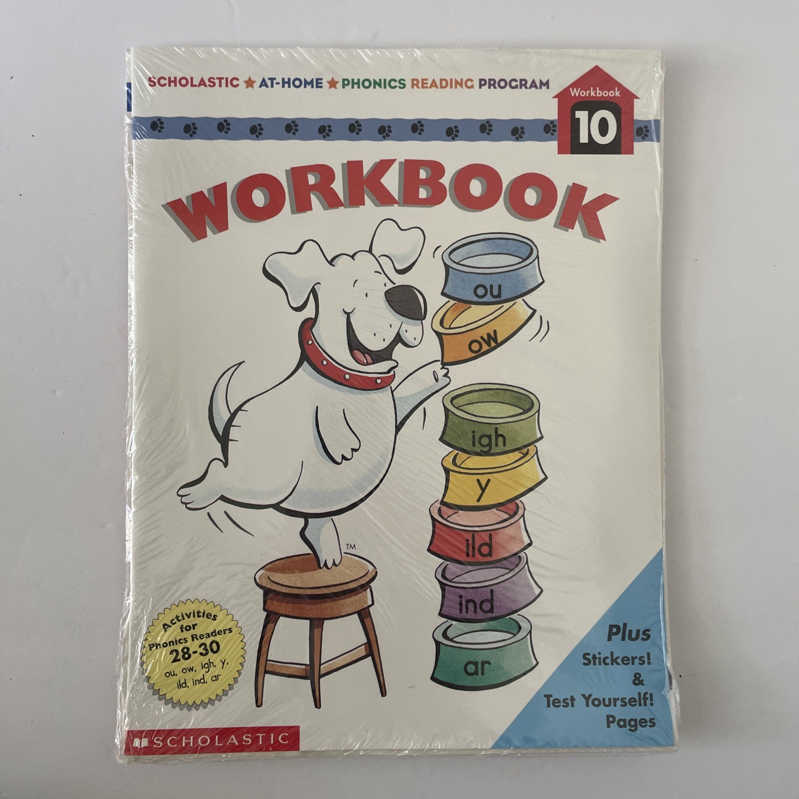 Scholastic At-Home Phonics Reading Program Workbook -# 10 NEW