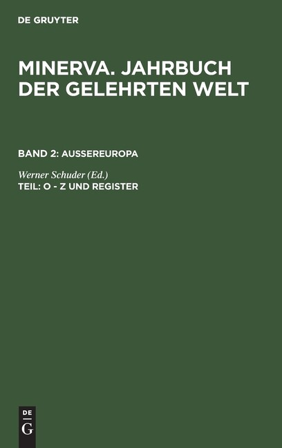 O – Z Und Register