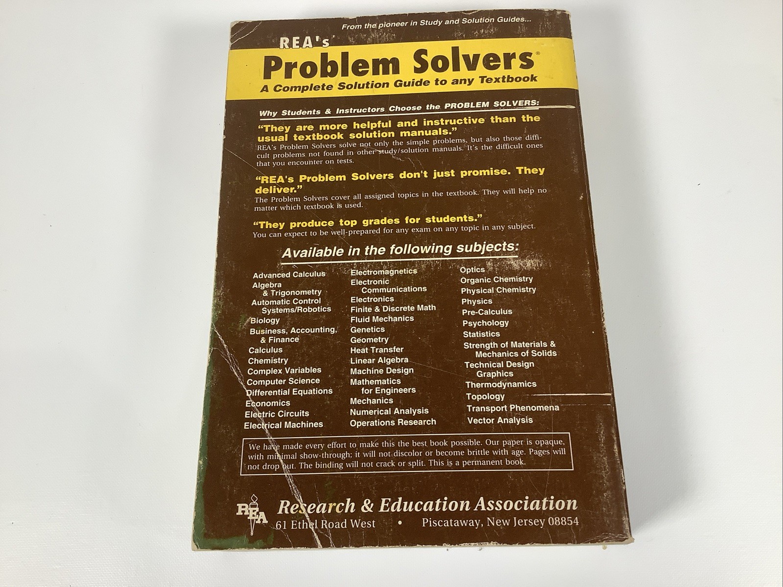 Finite and Discrete Math Problem Solver by The Editors of Rea