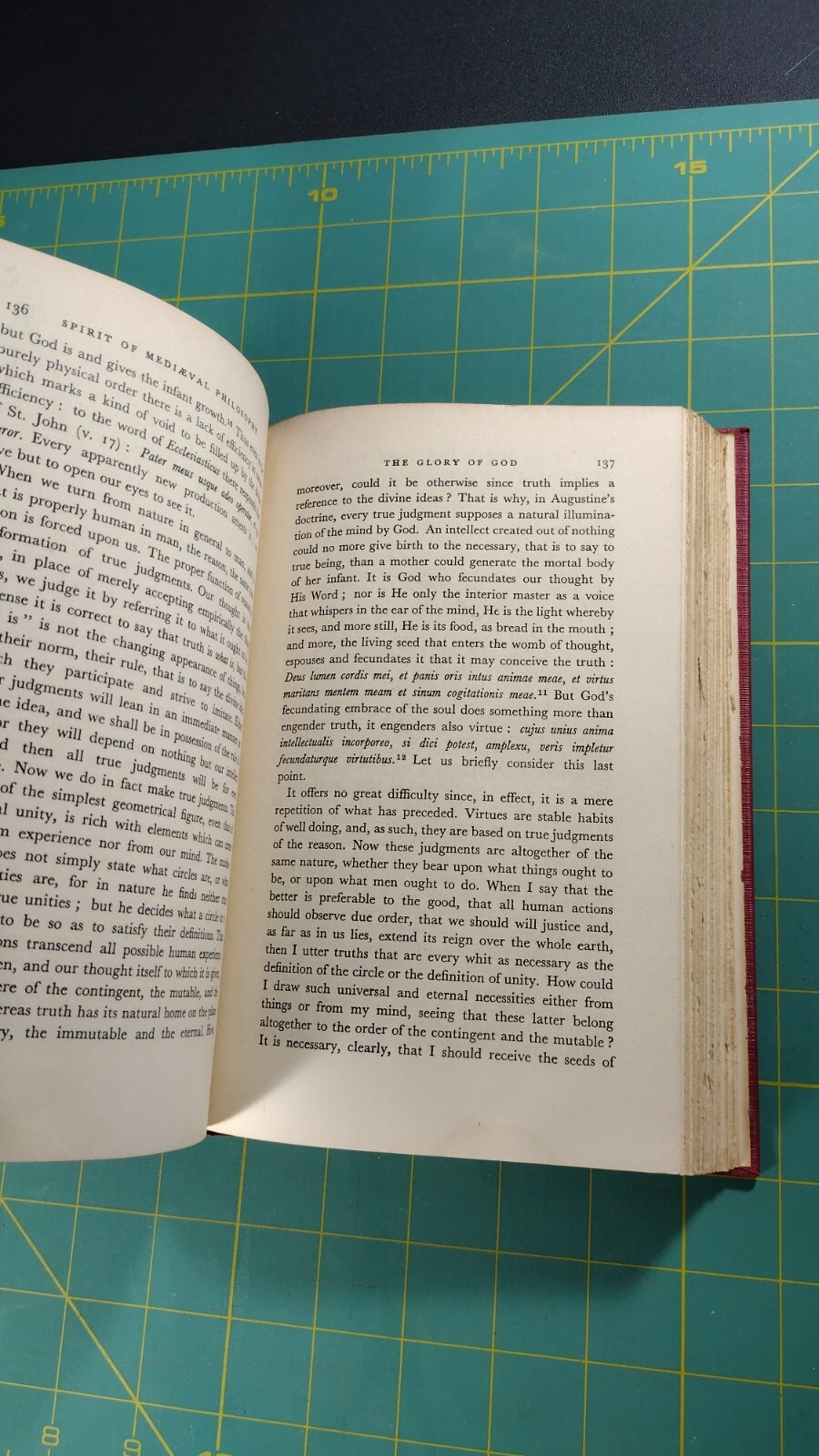 Spirit of Medieval Philosophy hardcover Étienne Gilson 1936 scribners
