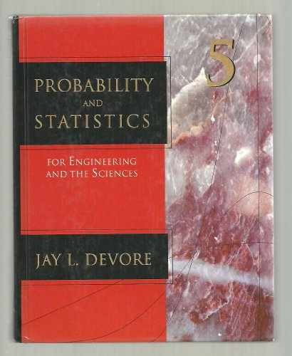 Probability and Statistics for Engineering – Hardcover, by Devore Jay L. – Good