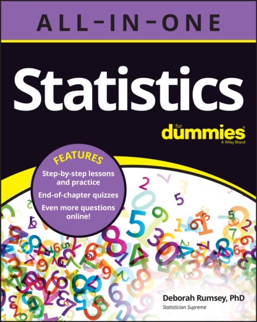 STATISTICS ALL IN ONE FOR DUMMIES by Deborah J. Rumsey Paperback Self Help