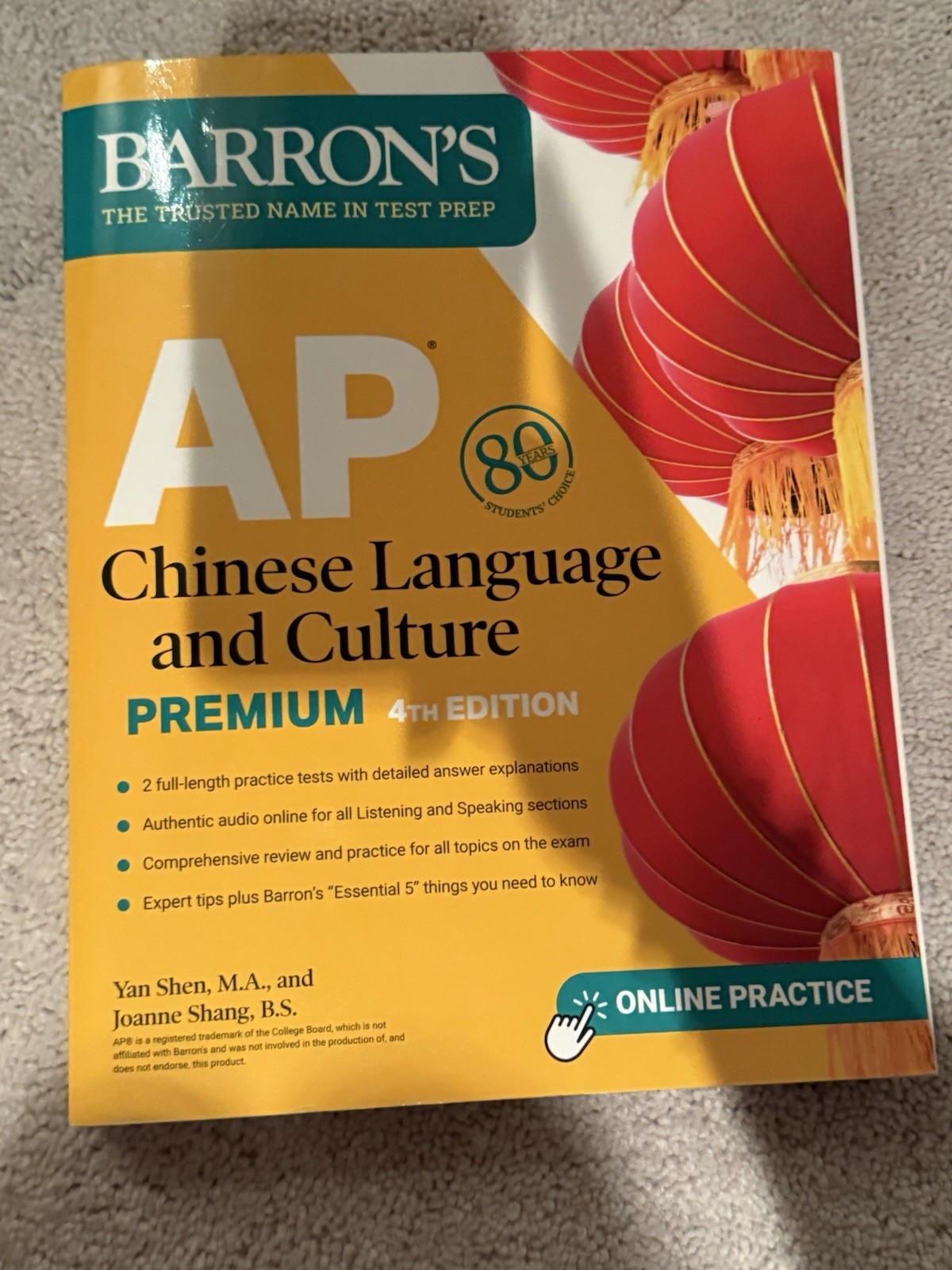 Barron’s AP Prep Ser.: AP Chinese Language and Culture Premium, Fourth Edition