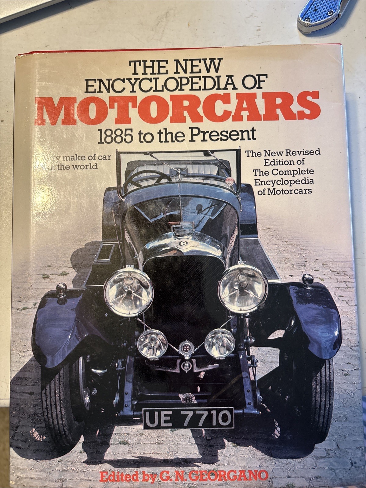 New Encyclopedia of Motorcars Hardcover 1885 to the Present Georgano 1982 VTG DJ