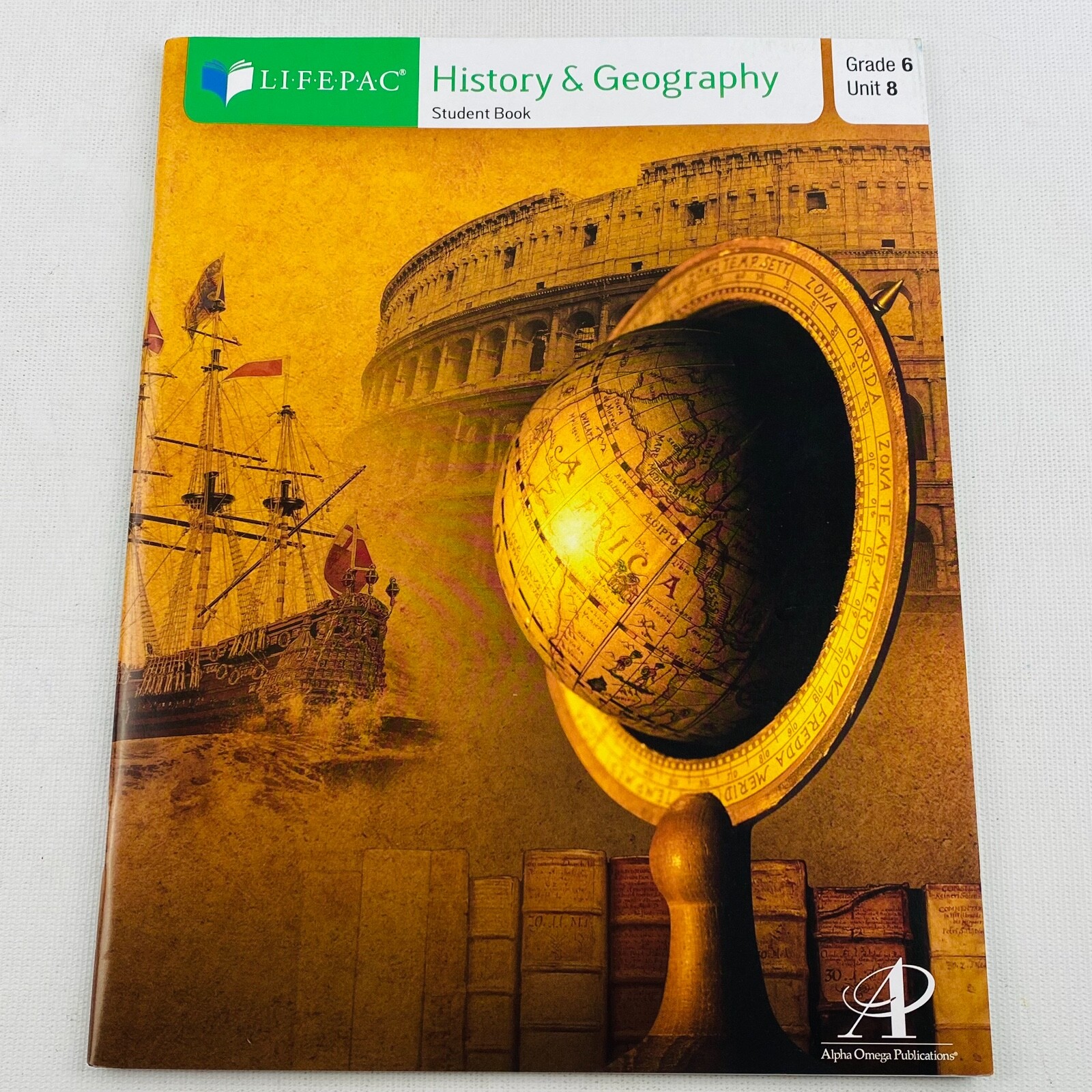 LifePac Grade 6 History & Geography Unit 8 Paperback Alpha Omega 2014 Printing
