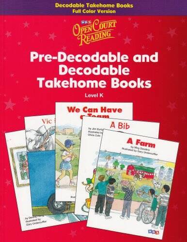 Open Court Reading Pre-Decodable and Decodable Takehome Books Level K – GOOD