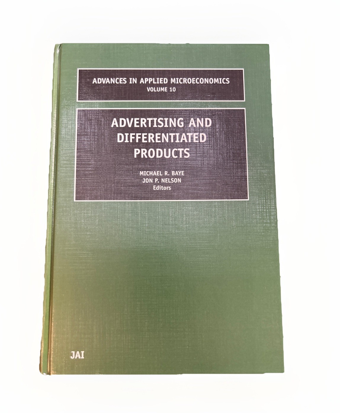 Advertising and differentiated Products by M. R. Baye Vol 10