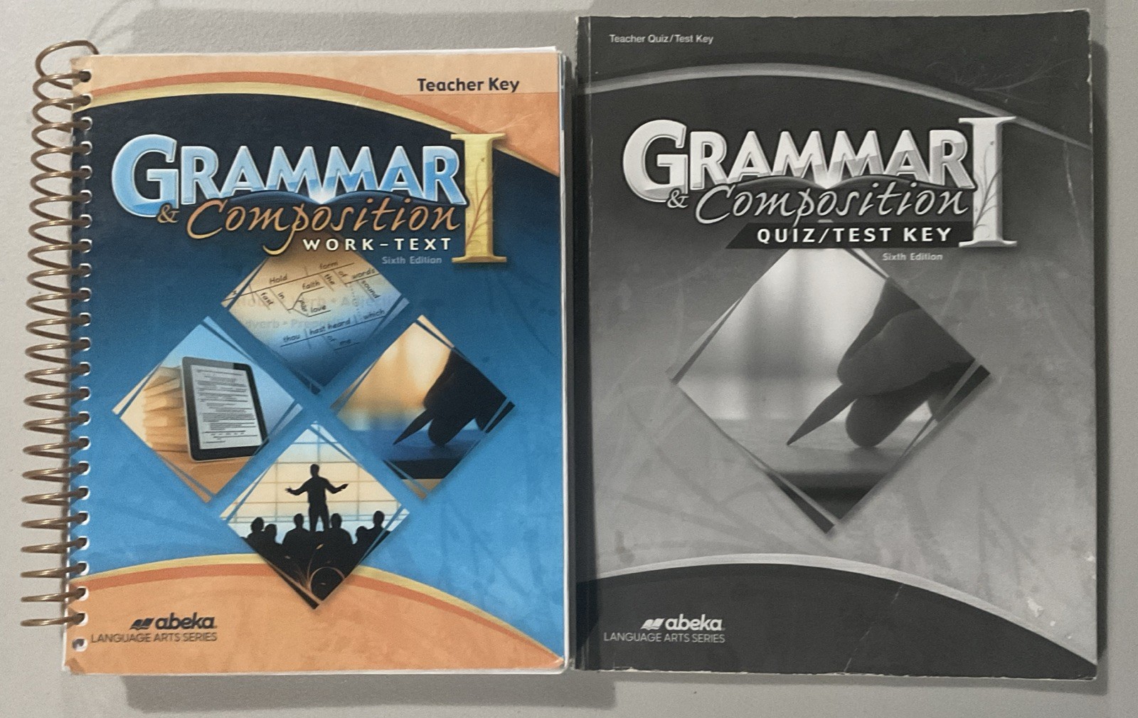 USED Abeka 7th Grade Grammar Teacher Key And Quiz/ Test Key 6th Ed