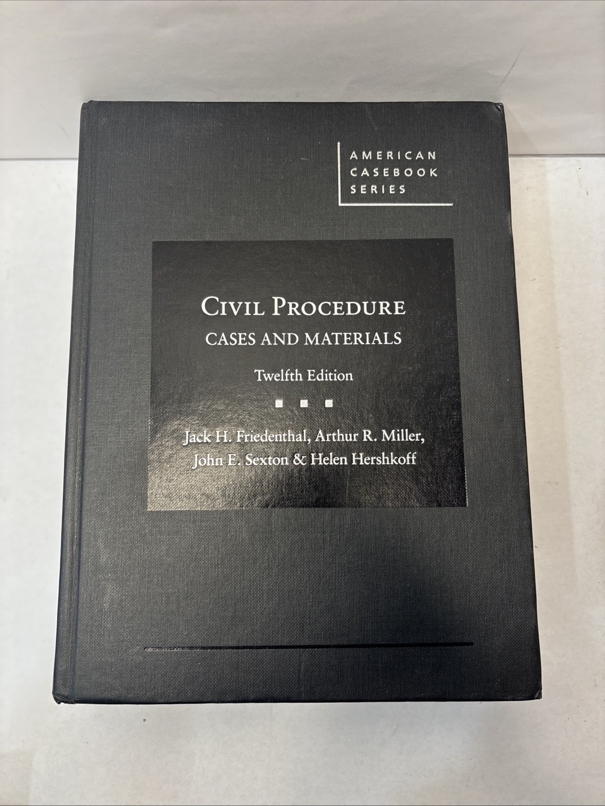12th Edition American Casebook Series: Civil Procedure, Cases and Materials.