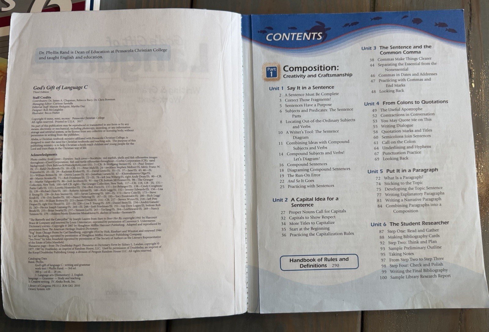 Abeka 6th Grade Language C (3rd Edition) 5 Book Kit