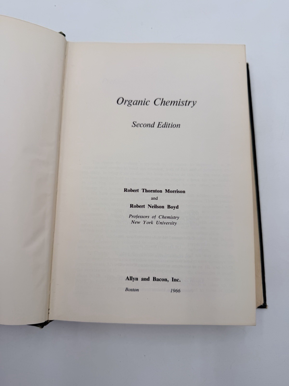 Vintage 1967 Organic Chemistry Second Edition + Handbook For Chemistry Assistant