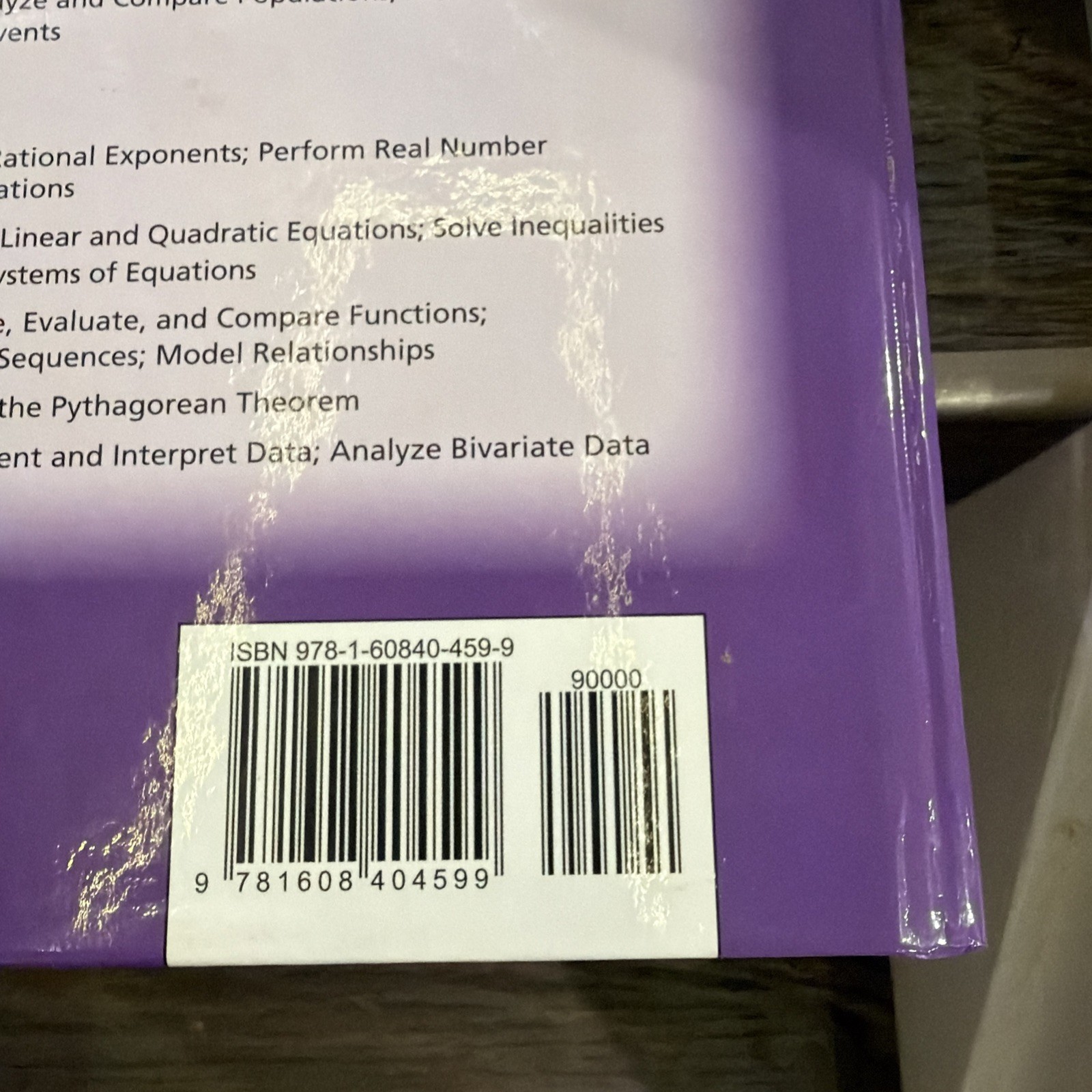 BIG IDEAS MATH Algebra 1: Common Core – Hardcover, by HOLT MCDOUGAL – New