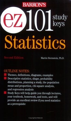 EZ-101 STATISTICS (EZ-101 STUDY KEYS) By Sternstein Martin Ph.d. **BRAND NEW**