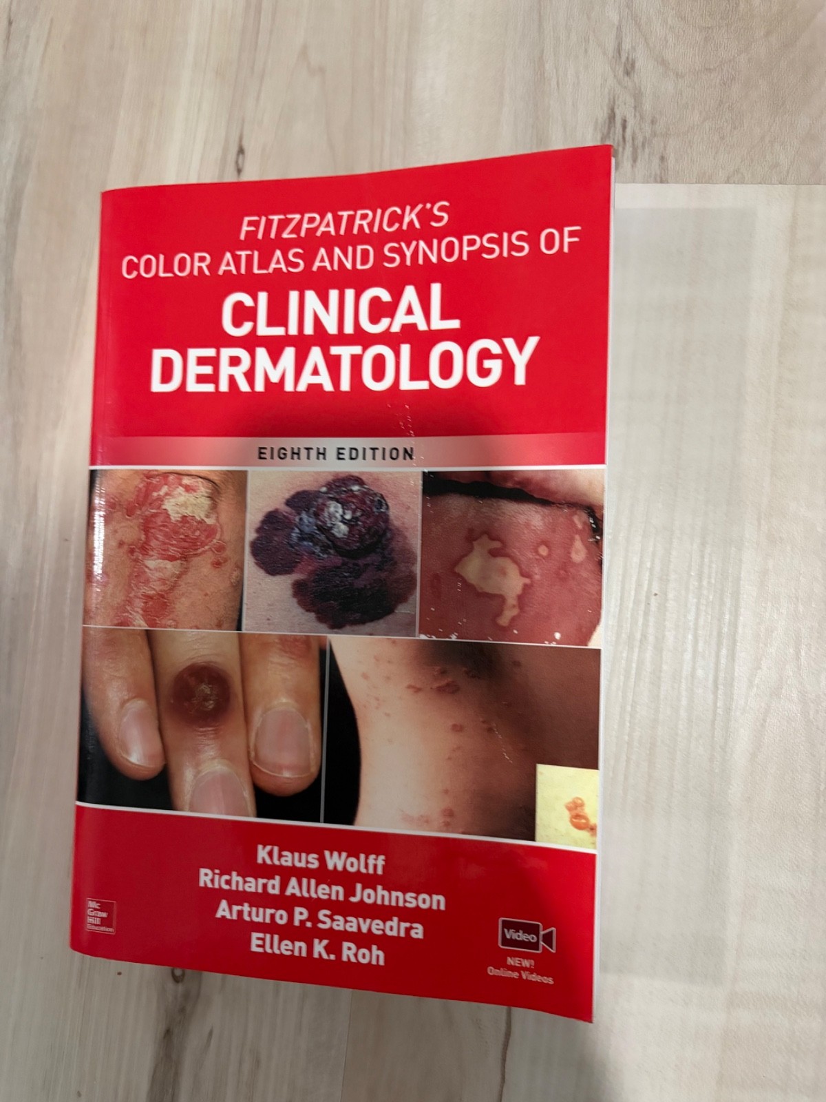 Fitzpatrick’s Color Atlas & Synopsis of Clinical Dermatology (8th Ed) Free Ship!