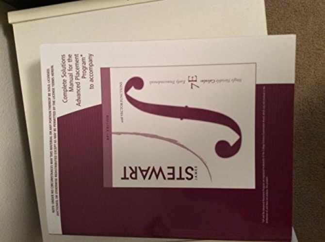 Complete Solutions Manual for Single – Paperback, by Stewart – Acceptable