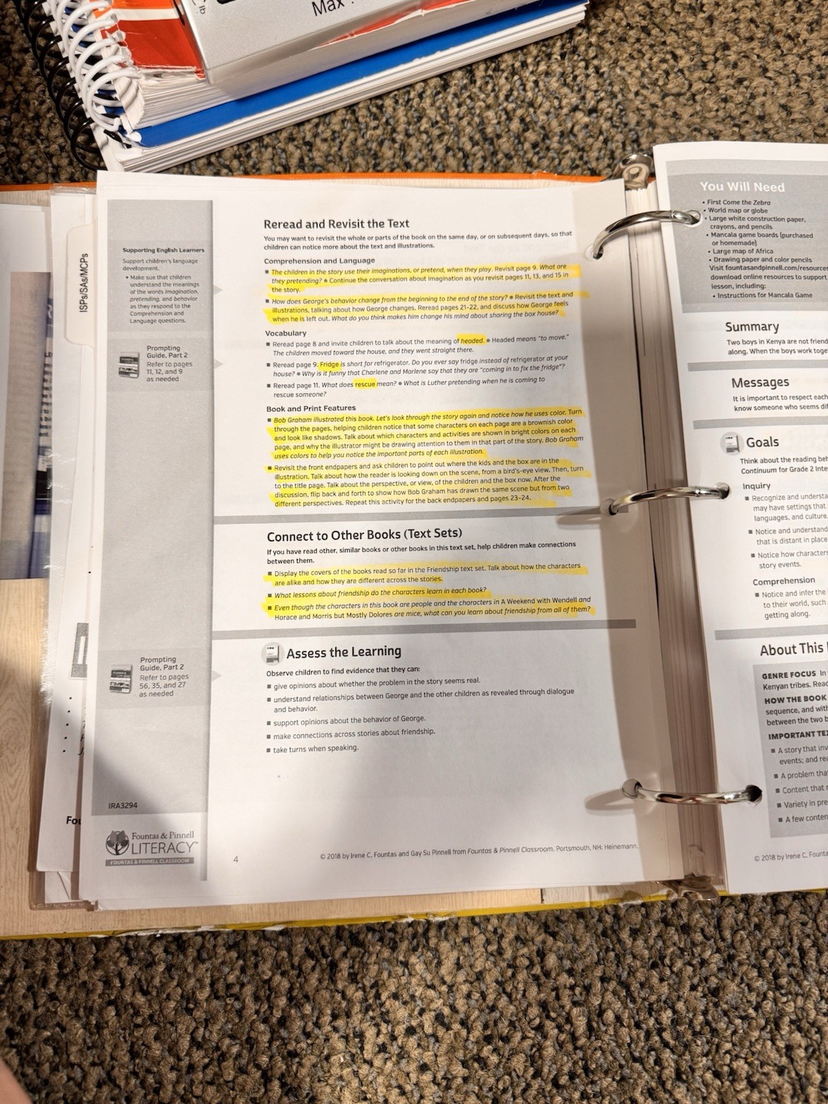 Heinemann Fountas & Pinnell Literacy Continuum Expanded Ed PreK-8 $1300 value